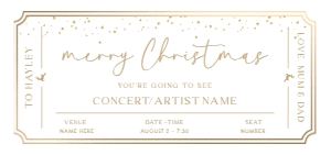 PAN-WHG-14-B2866 - PAINTLY - WHITE GOLD - CHRISTMAS CONCERT GIFT CERTIFICATE - DL: PAN-WHG-14-B2866 - PAINTLY - WHITE GOLD - CHRISTMAS CONCERT GIFT CERTIFICATE