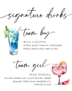 RYE-WHT-7-B2964 - RYE - WHITE - SIGNATURE DRINKS SIGN - 8" x 10": RYE-WHT-7-B2964 - RYE - WHITE - SIGNATURE DRINKS SIGN