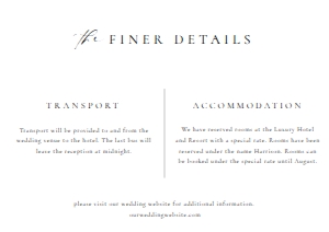 ELE-WHT-2-B2976 - ELLESMERE - WHITE - FINER DETAILS - A7: ELE-WHT-1-B2975 - ELLESMERE - WHITE - MONOGRAM WEDDING INVITATION SUITE