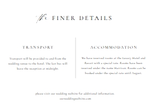 ELE-WHT-2-B2976 - ELLESMERE - WHITE - FINER DETAILS - 4" x 5.5": ELE-WHT-1-B2975 - ELLESMERE - WHITE - MONOGRAM WEDDING INVITATION SUITE