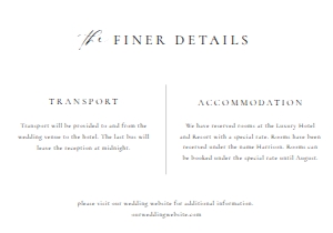 ELE-WHT-2-B2976 - ELLESMERE - WHITE - FINER DETAILS - 3.5" x 5": ELE-WHT-1-B2975 - ELLESMERE - WHITE - MONOGRAM WEDDING INVITATION SUITE