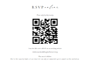 ELE-WHT-2-B2977 - ELLESMERE - WHITE - RSVP QR CODE - 3.5" x 5": ELE-WHT-1-B2975 - ELLESMERE - WHITE - MONOGRAM WEDDING INVITATION SUITE