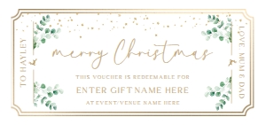 FER-GRE-14-B3009 - FERRAS - GREEN - CHRISTMAS GIFT CERTIFICATE - DL: FER-GRE-14-B3009 - FERRAS - GREEN - CHRISTMAS GIFT CERTIFICATE