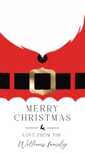 SAN-RED-6-B1257 - SANTA - RED - CHRISTMAS GIFT TAG - 5cm x 9cm: SAN-RED-6-B1257 - SANTA - RED - CHRISTMAS FAVOUR TAG
