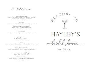 QIN-WHT-10-B3036 - QUINN SCRIPT - WHITE - BRIDAL SHOWER GAME BOOKLET - LETTER: QIN-WHT-10-B3036 - QUINN SCRIPT - WHITE - BRIDAL SHOWER GAME BOOKLET