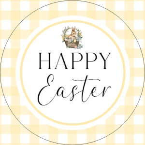EAS-MLT-6-B3055 - EASTER - MULTI - CUPCAKE TOPPERS - 2" x 2": EAS-MLT-6-B3055 - EASTER - MULTI - CUPCAKE TOPPERS