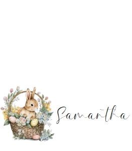 EAS-WHT-5-B3088 - EASTER - WHITE - EASTER BUNNY TENT PLACE CARDS - 3.5" x 4": EAS-WHT-5-B3088 - EASTER - WHITE - EASTER BUNNY PLACE CARDS