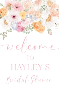 MIL-WHT-3-B3099 - MILLIE - WHITE - WELCOME SIGN - 24" x 36": MIL-WHT-3-B3099 - MILLIE - WHITE - WELCOME SIGN