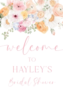 MIL-WHT-3-B3099 - MILLIE - WHITE - WELCOME SIGN - A1: MIL-WHT-3-B3099 - MILLIE - WHITE - WELCOME SIGN