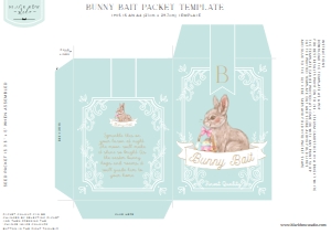 EAS-EGB-6-B3142 - EASTER - EGG BLUE - BUNNY BAIT PACKET - A4: EAS-EGB-6-B3142 - EASTER - EGG BLUE - BUNNY BAIT PACKET