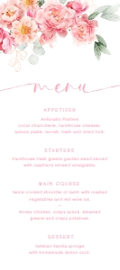 PIP-WHT-12-B3154 - PIPER - WHITE - MENU - 4" x 9": PIP-WHT-12-B3154 - PIPER - WHITE - MENU