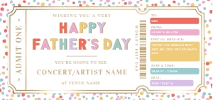 DOT-MLT-14-B3208 - DOT - MULTI - FATHER'S DAY CONCERT GIFT CERTIFICATE - DL: DOT-MLT-14-B3208 - DOT - MULTI - FATHER'S DAY CONCERT GIFT CERTIFICATE