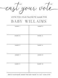 QIN-WHT-10-B3031 - QUINN - WHITE - NAME VOTING BOARD - 10 NAMES - 18" x 24": QIN-WHT-10-B3031 - QUINN - WHITE - NAME VOTING BOARD