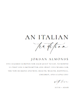 ELE-WHT-7-B3235 - ELLESMERE - WHITE - JORDAN ALMONDS SIGNS - PORTRAIT - 8" x 10": ELE-WHT-7-B3235 - ELLESMERE - WHITE - JORDAN ALMONDS SIGNS