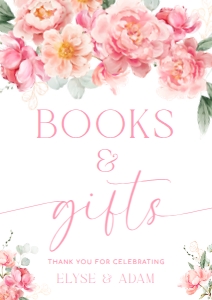 PIP-WHT-7-B3254 - PIPER - WHITE - BOOKS AND GIFTS SIGN - A4: PIP-WHT-7-B3254 - PIPER - WHITE - BOOKS AND GIFTS SIGN