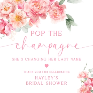 PIP-WHT-6-B3291 - PIPER - WHITE - POP THE CHAMPAGNE TAG - 3" x 3": PIP-WHT-6-B3291 - PIPER - WHITE - POP THE CHAMPAGNE TAG