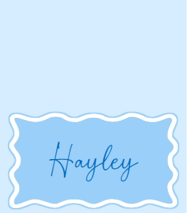 WAV-BLU-5-B3320 - WAVE - BLUE - TENT  PLACE CARDS - 3.5" x 4": WAV-BLU-5-B3320 - WAVE - BLUE - PLACE CARDS