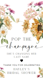 MEW-WHT-6-B3358 - MEWS FLORAL - WHITE - POP THE CHAMPAGNE TAG - 5cm x 9cm: MEW-WHT-6-B3358 - MEWS FLORAL - WHITE - POP THE CHAMPAGNE TAG