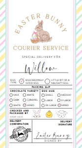 EAS-MLT-6-B3476 - EASTER - MULTI - EGG PACKING SLIP TAG - 5cm x 9cm: EAS-MLT-6-B3476 - EASTER - MULTI - EGG PACKING SLIP TAG