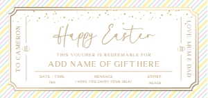 PAN-MLT-14-B3122 - PAINTLY - MULTI - EASTER GIFT CERTIFICATE - DL: PAN-MLT-14-B3122 - PAINTLY - MULTI - EASTER GIFT CERTIFICATE