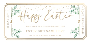 FER-GRE-14-B3481 - FERRAS - GREEN - EASTER GIFT CERTIFICATE - DL: FER-GRE-14-B3481 - FERRAS - GREEN - EASTER GIFT CERTIFICATE