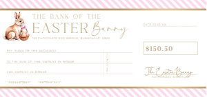 STR-PNK-14-B3483 - STRIPE - PINK - EASTER CHEQUE CERTIFICATE - DL: STR-PNK-14-B3483 - STRIPE - PINK - EASTER CHEQUE CERTIFICATE