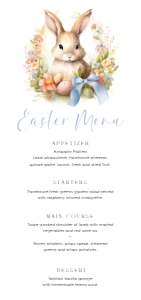 EAS-WHT-12-B3516 - EASTER - WHITE - MENU - DL: EAS-WHT-12-B3516 - EASTER - WHITE - MENU