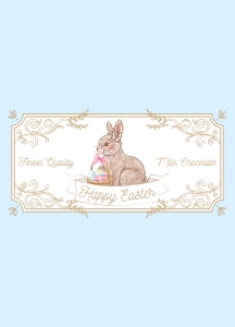 EAS-MLT-6-B3569 - EASTER - MULTI - EASTER CHOCOLATE WRAPPER - 9cm x 12.5cm: EAS-MLT-6-B3569 - EASTER - MULTI - EASTER CHOCOLATE WRAPPER