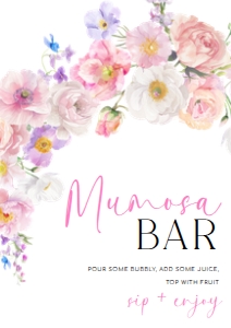 ELO-WHT-7-B3601 - ELOISE - WHITE - MOMOSA BAR SIGN - A4: ELO-WHT-7-B3601 - ELOISE - WHITE - MOMOSA BAR SIGN