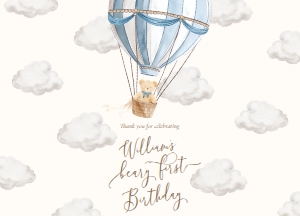 BER-BLU-6-B3632 - BEARLY WAIT - BLUE - BEARY FIRST BIRTHDAY CHOCOLATE WRAPPER - 9cm x 12.5cm: BER-BLU-6-B3632 - BEARLY WAIT - BLUE - BEARY FIRST BIRTHDAY CHOCOLATE WRAPPER