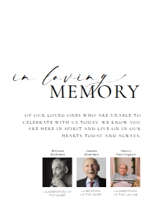 ELE-WHT-7-B3555 - ELLESMERE - WHITE - LOVING MEMORY 3 PHOTOS SIGN - A4: ELE-WHT-7-B3555 - ELLESMERE - WHITE - LOVING MEMORY PHOTO SIGN
