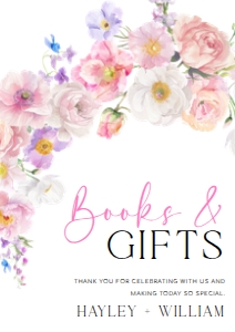 ELO-WHT-7-B3643 - ELOISE - WHITE - BOOKS AND GIFTS SIGN - A4: ELO-WHT-7-B3643 - ELOISE - WHITE - BOOKS AND GIFTS SIGN