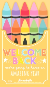 PEN-MLT-6-B3703 - PENCIL - MULTI - WELCOME BACK TO SCHOOL TAG - 2" x 3.5": PEN-MLT-6-B3703 - PENCIL - MULTI - WELCOME BACK TO SCHOOL TAG