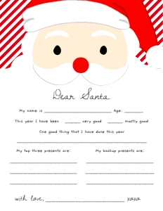SAW-RED-24-B3721 - SANTAS WORKSHOP - RED - LETTER TO SANTA - 8.5" x 11": SAW-RED-24-B3721 - SANTAS WORKSHOP - RED - LETTER TO SANTA