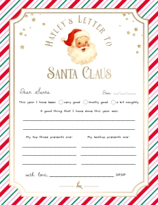 SAW-PMT-24-B3724 - SANTAS WORKSHOP - RED - LETTER TO SANTA - 8.5" x 11": SAW-PMT-24-B3724 - SANTAS WORKSHOP - RED - LETTER TO SANTA