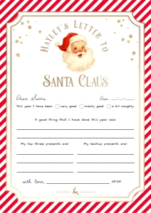 SAW-RED-24-B3724 - SANTAS WORKSHOP - RED - LETTER TO SANTA - A4: SAW-RED-24-B3724 - SANTAS WORKSHOP - RED - LETTER TO SANTA