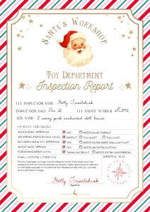SAW-PKR-24-B3730 - SANTAS WORKSHOP - PINK RED - TOY INSPECTION REPORT - A4: SAW-PKR-24-B3730 - SANTAS WORKSHOP - PINK RED - TOY INSPECTION REPORT