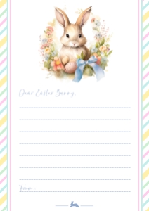 EAS-WHT-24-B3810 - EASTER - WHITE - LETTER TO THE EASTER BUNNY - A4: EAS-WHT-24-B3810 - EASTER - WHITE - LETTER TO THE EASTER BUNNY