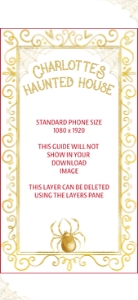 Spooky Halloween Watercolor Frame design preview