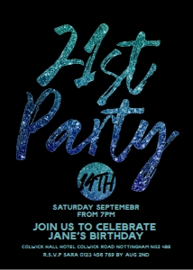 birthday 21 ombre blue: 706186427
