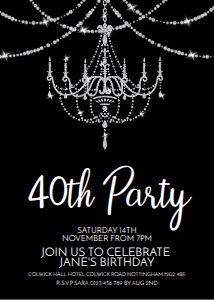 40th silver chandelier: 703135130