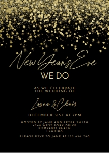 new years eve wedding: 901725917