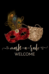 red maskarade sign: 951335855