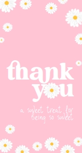 daisy thank you pink: 1017284036