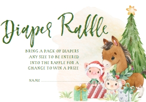 christmas farm diaper: 1300015171