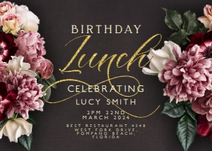 birthday lunch floral: 1504728209