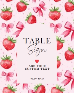 8x10 strawberry sign: 4310377318