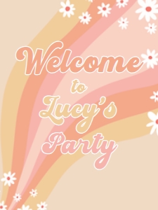 groovy welcome sign 18x24: 4339581307