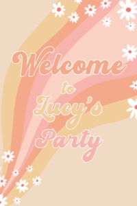 groovy welcome sign 24x36: 4339581307