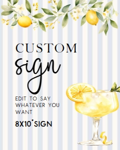 lemon table sign 8x10: 4340476693